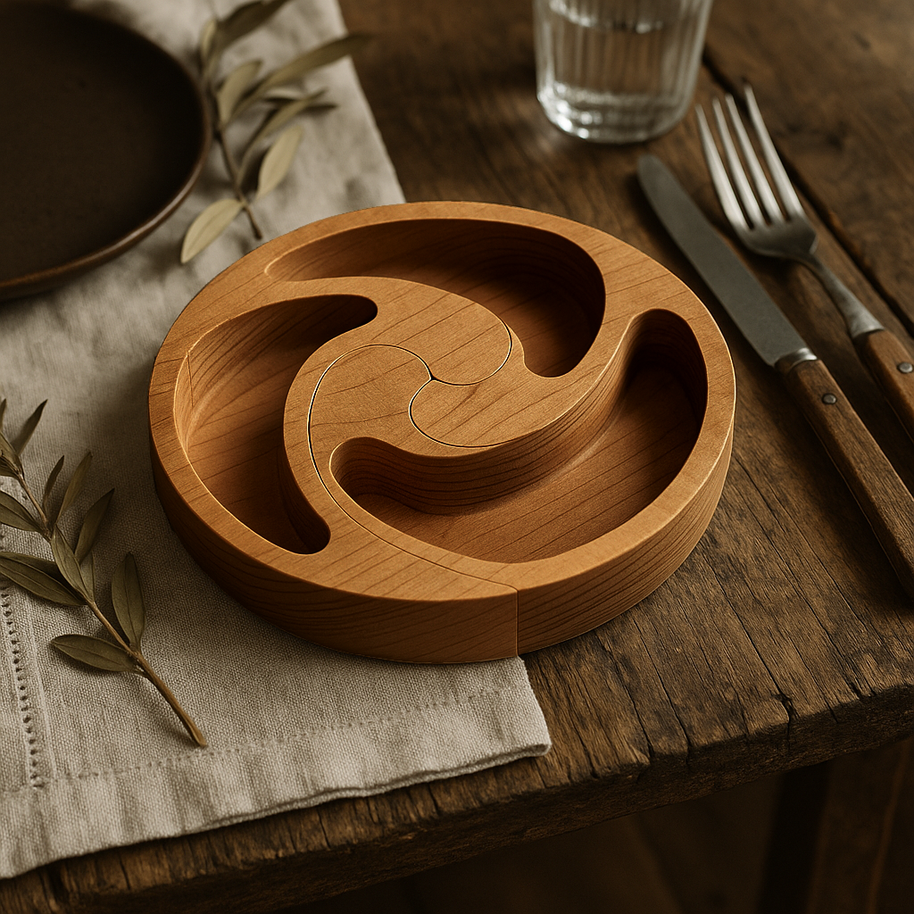 Bandeja puzzle en espiral