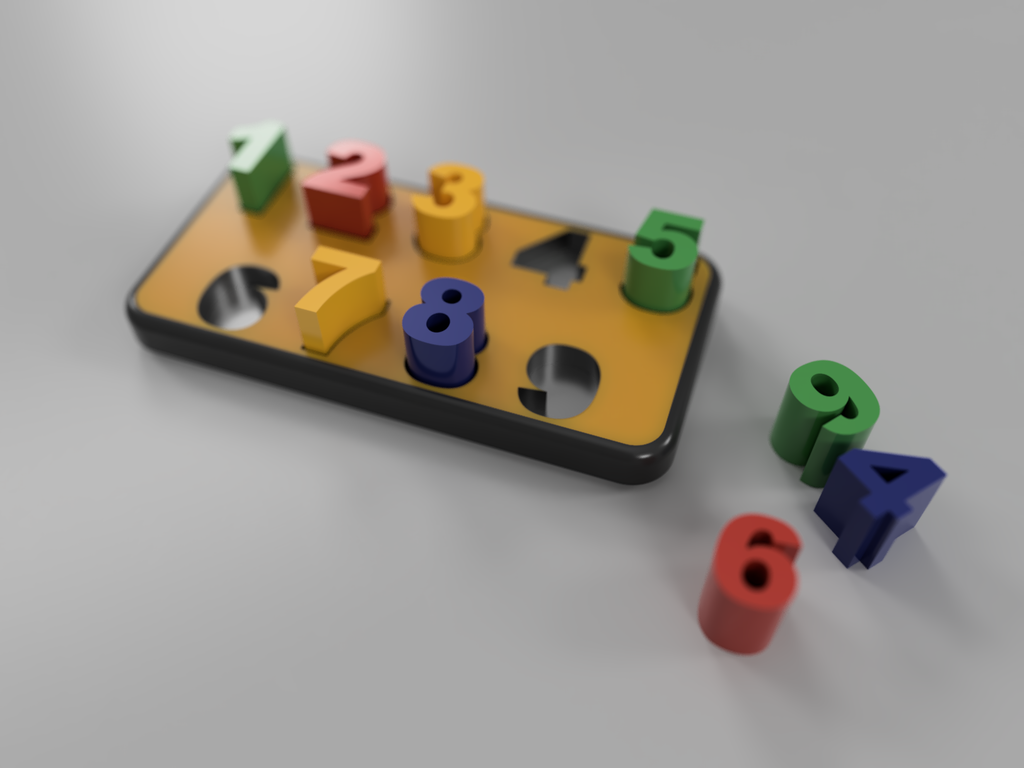 Puzzle de números 3D