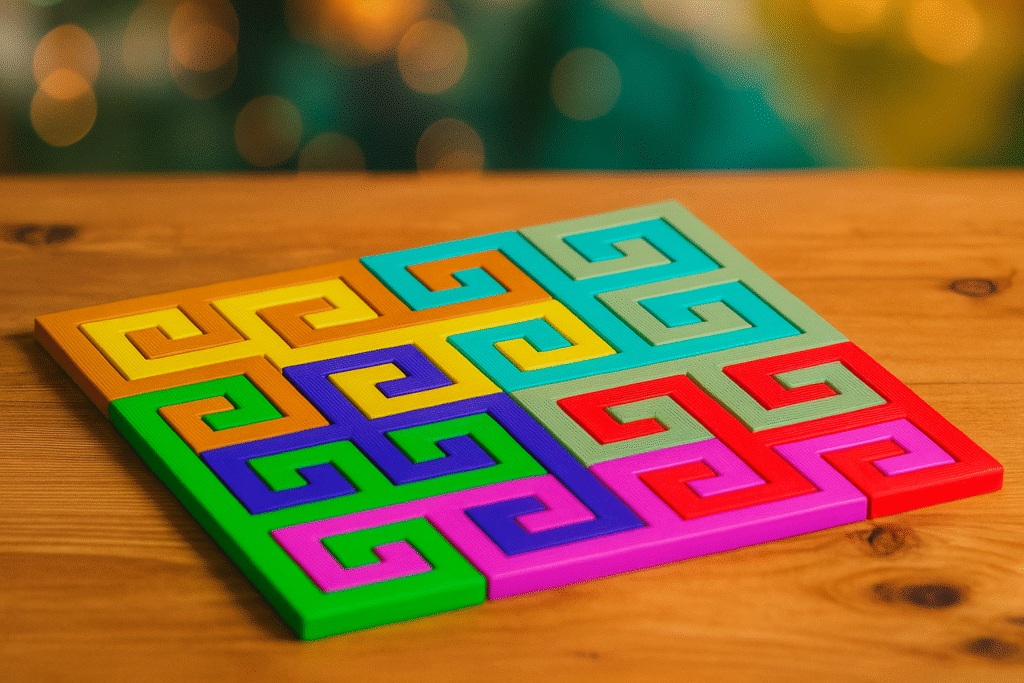 Puzzle decorativo de 8 piezas
