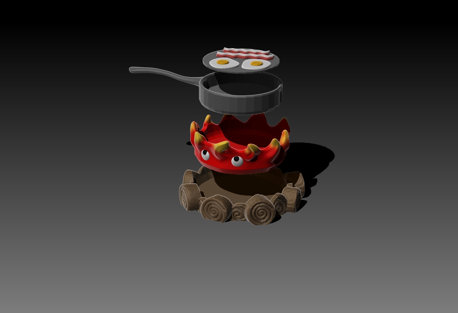 Calcifer posavasos - Modelo 3D