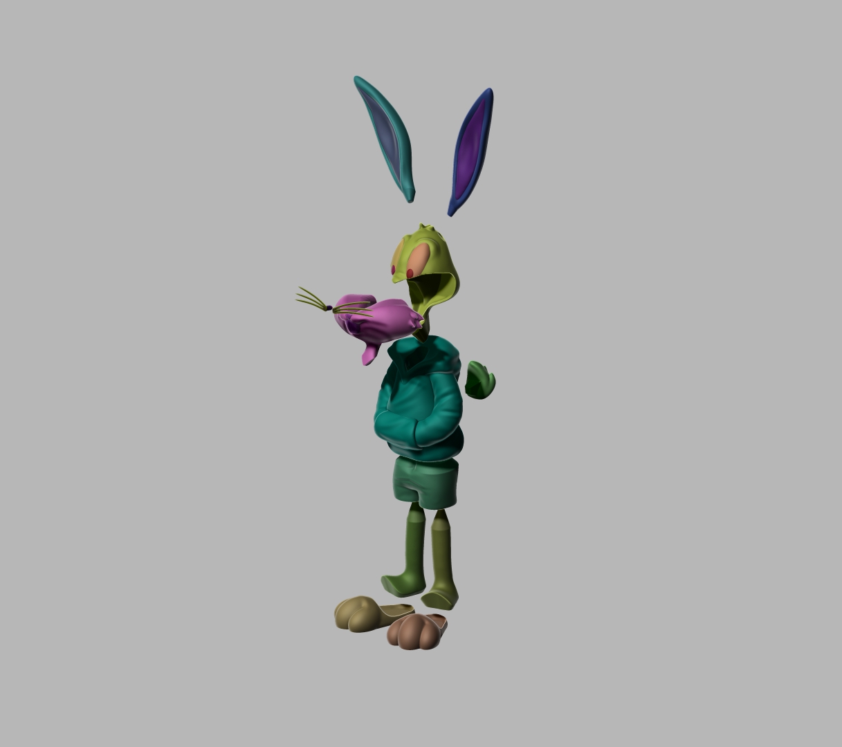 Bugs Bunny Despiece Modelo 3D