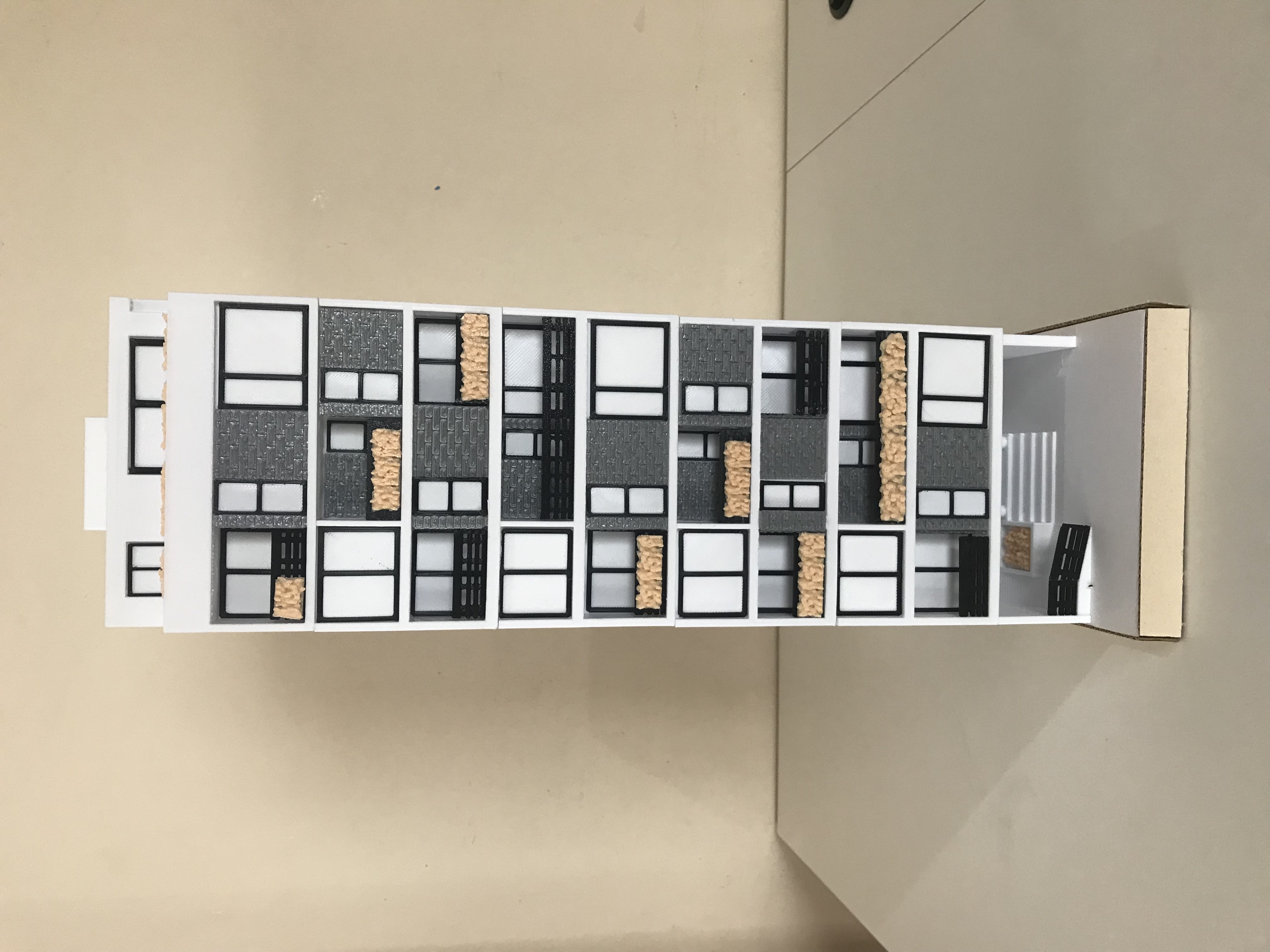 Maqueta edificio vertival
