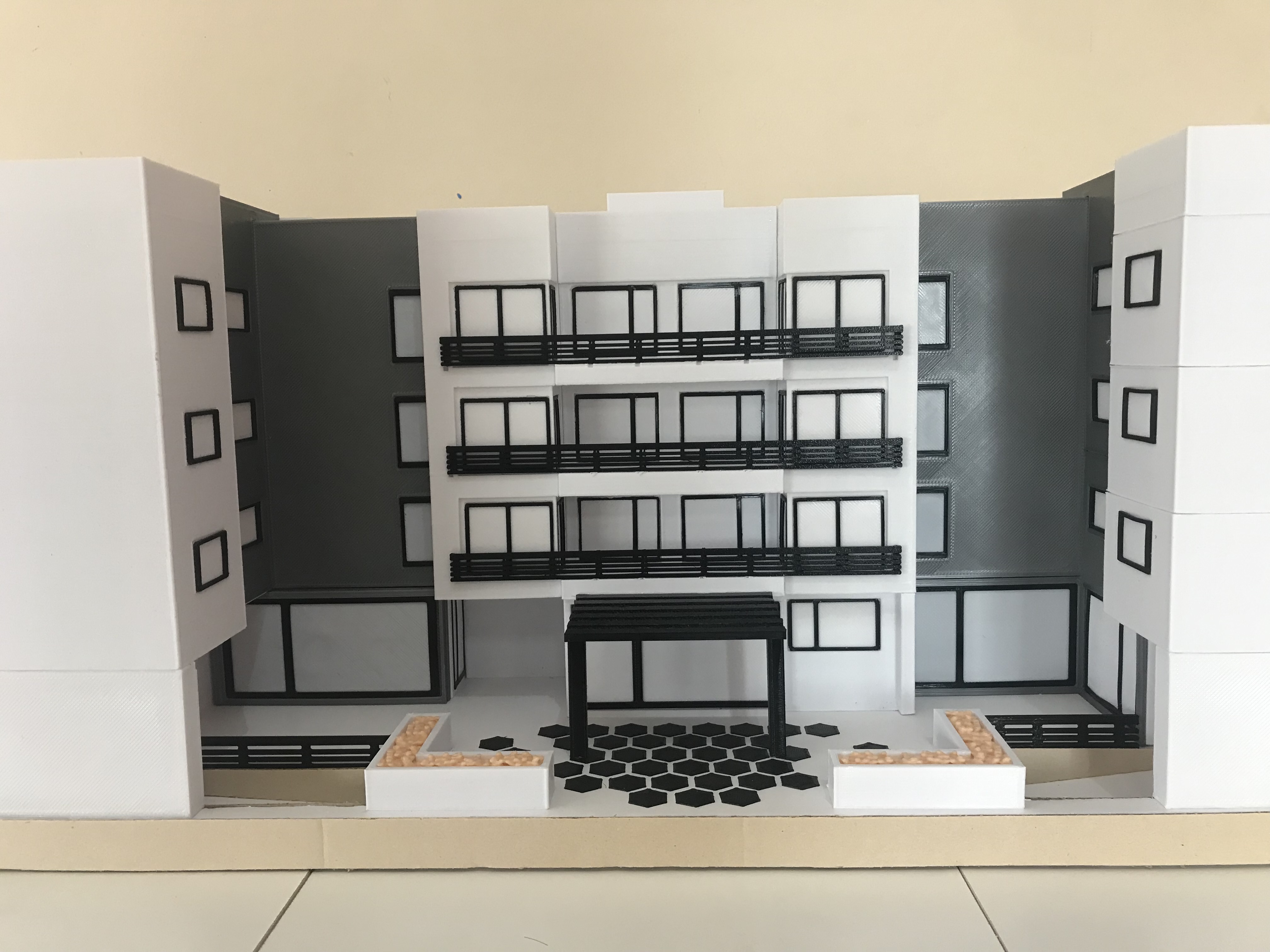 Maqueta edificio horizontal