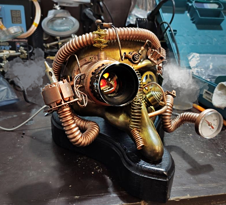 Máscara de Calavera Steampunk