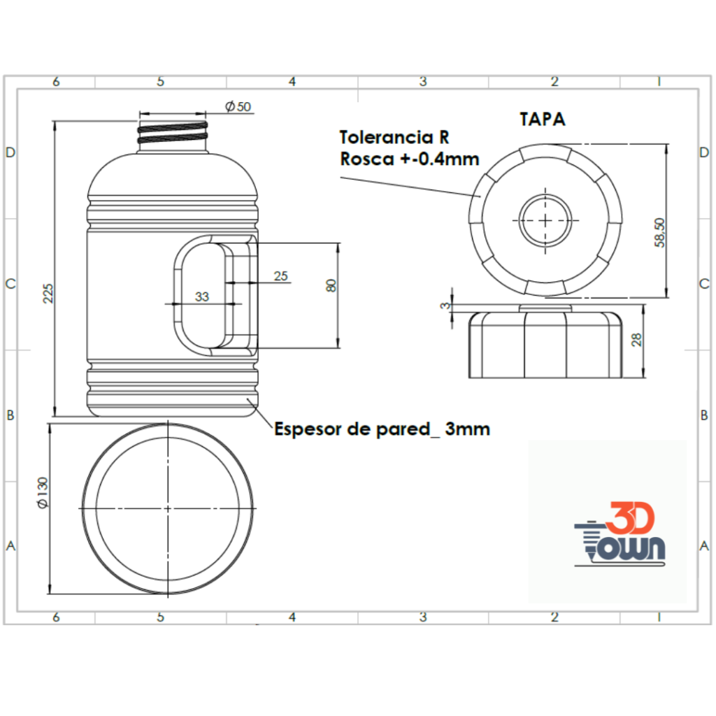 Prototipado y Reproducción Piezas - Plano