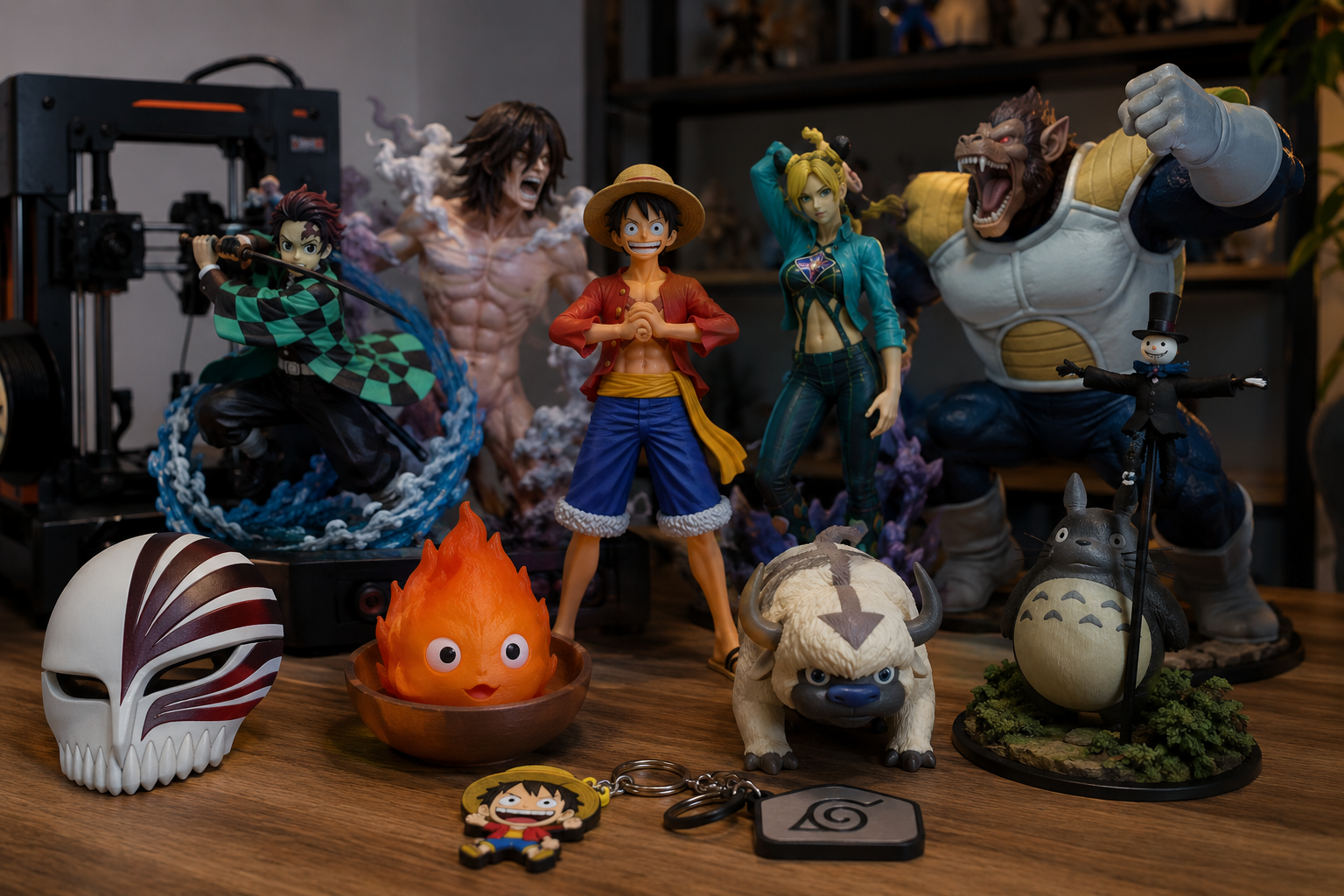 Figuras de anime impresas en 3D: ideas, modelos STL y cómo imprimirlas