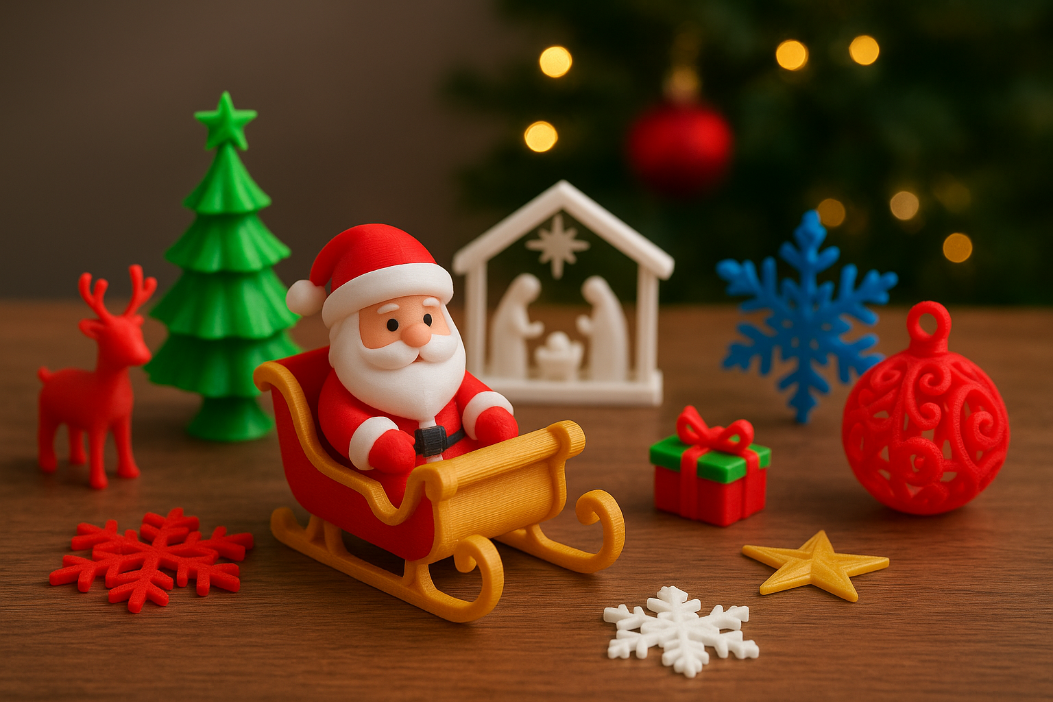 impresión 3D navidad