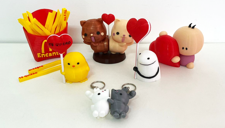 impresiones 3D san valentin