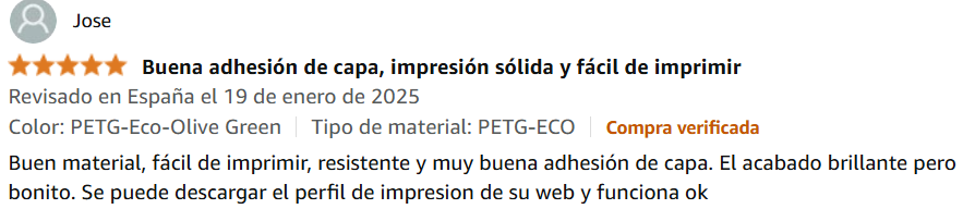 TINMORRY PETG comentario