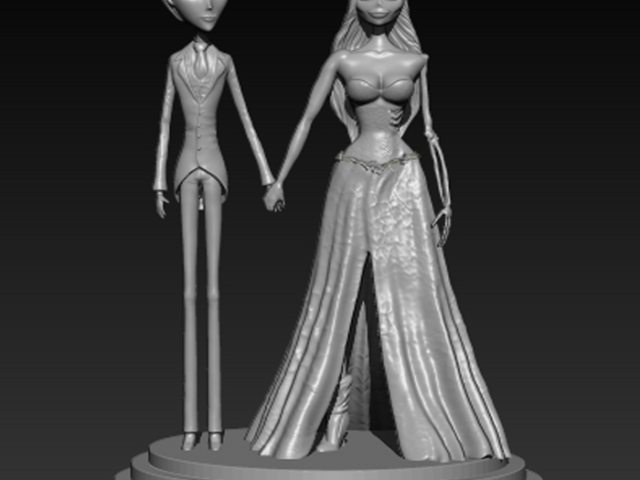 Emily y Victor - Modelo 3D