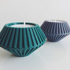 Portavelas decorativas impresas en 3D