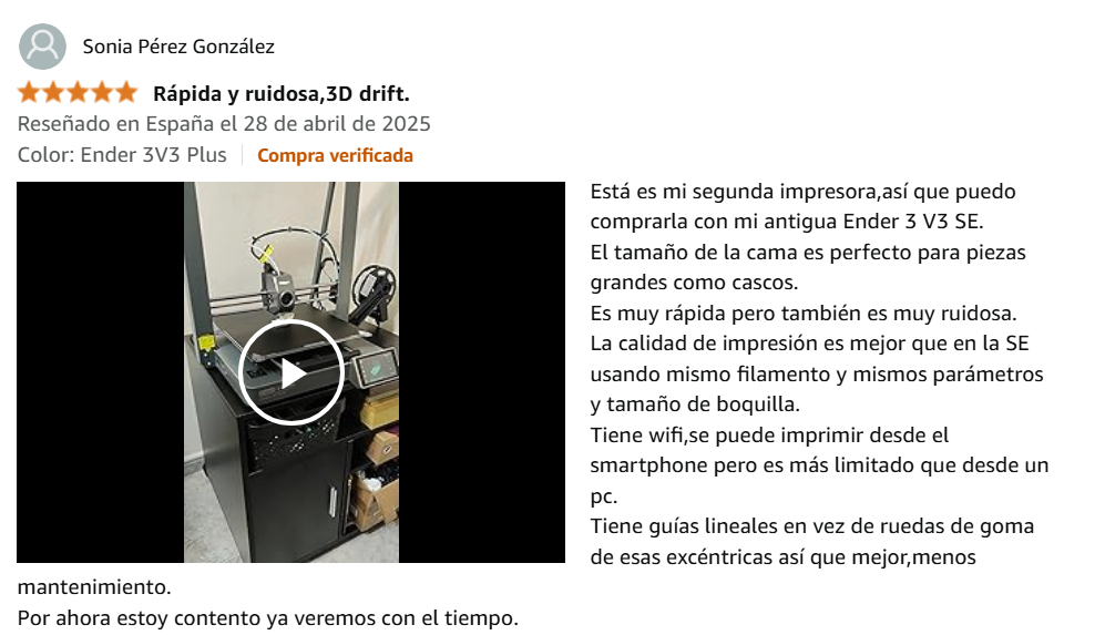 Comentario Creality Hi