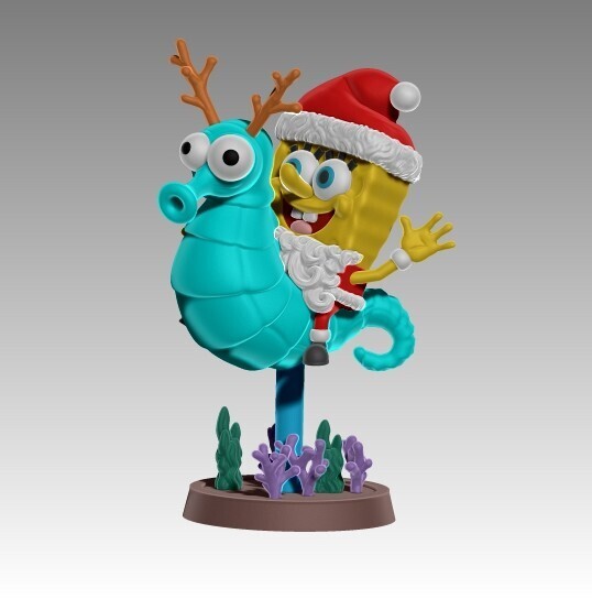 Bob Esponja Navidad - Modelo 3D