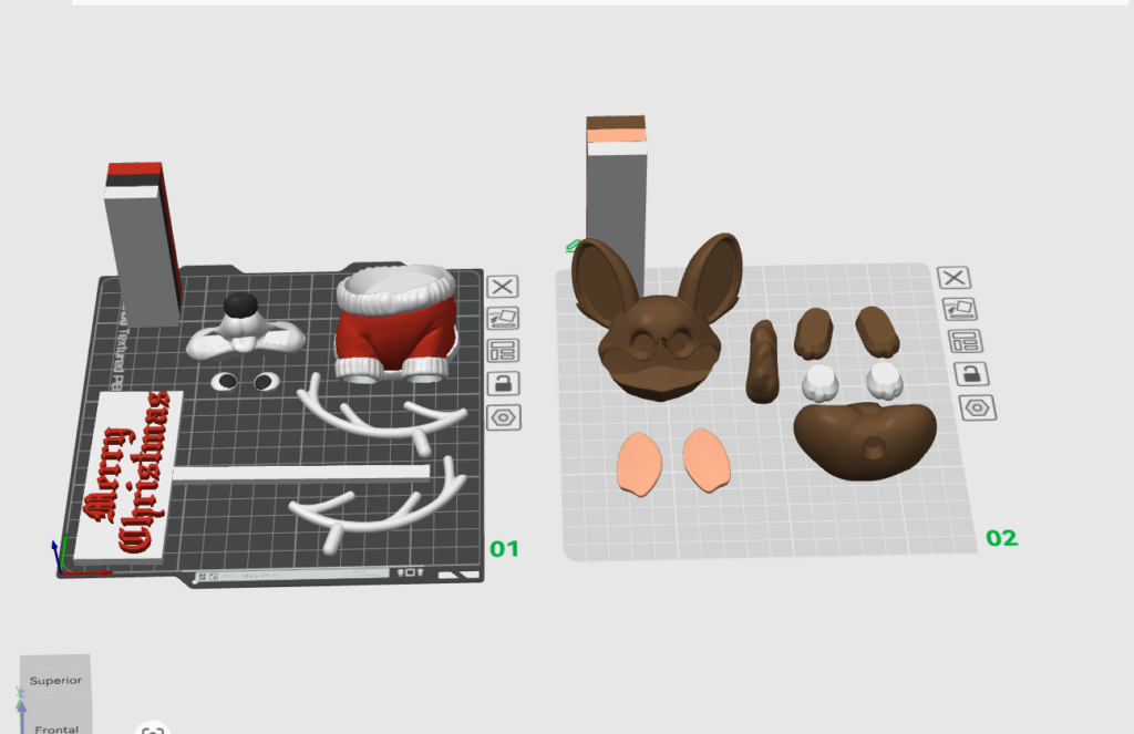 perrito de navidad - partes