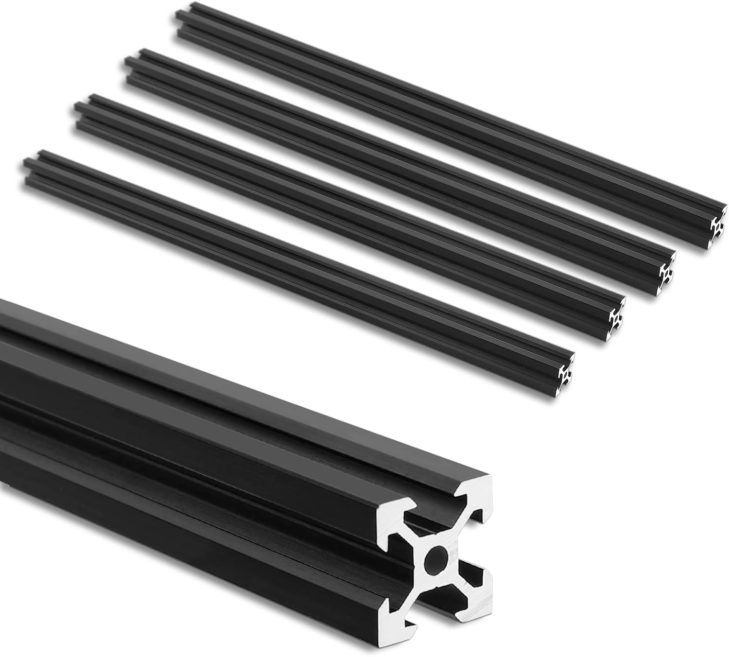 JiGiU 4 Piezas 400mm Perfiles de Aluminio 20x20