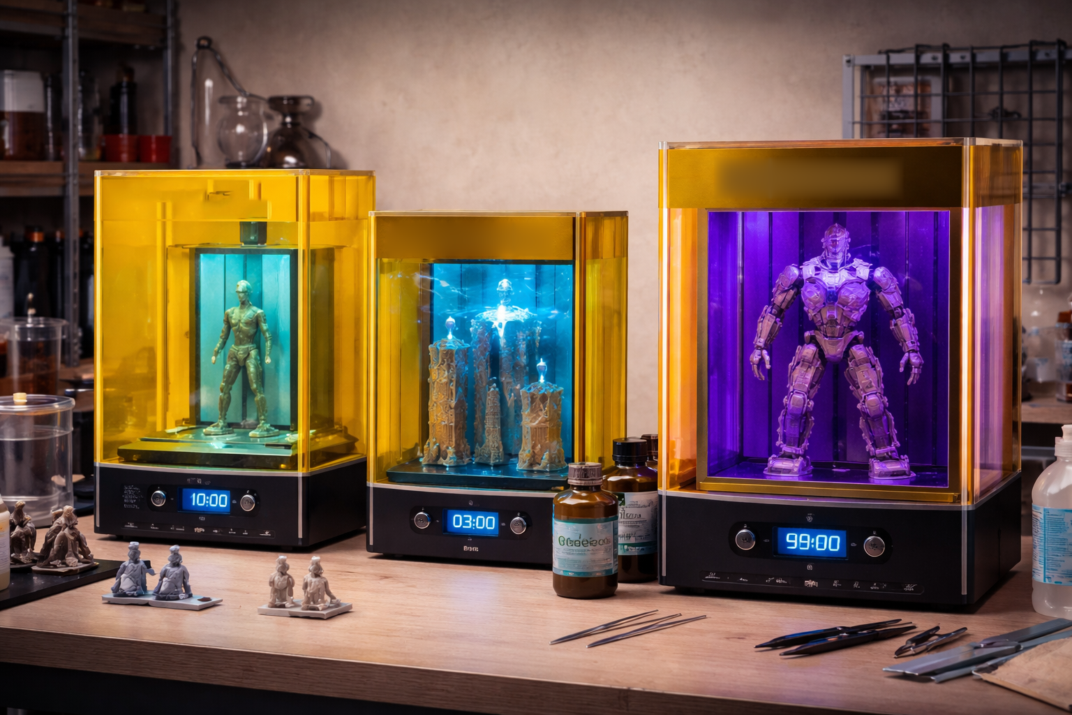 Curadoras UV impresión 3D