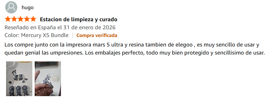 ELEGOO Mercury Plus 3.0 comentario