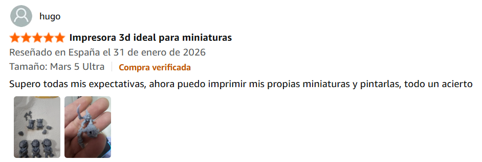 Comentario ELEGOO Mars 5 Ultra 9K