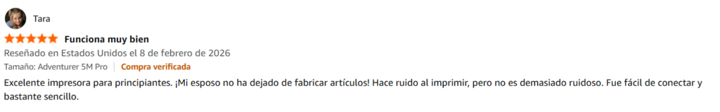 Comentario FLASHFORGE Adventurer 5M Pro