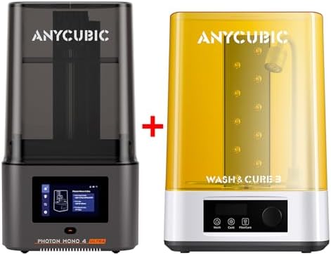 ANYCUBIC Photon Mono 4 Ultra Impresora 3D Resina y ANYCUBIC Wash & Cure
