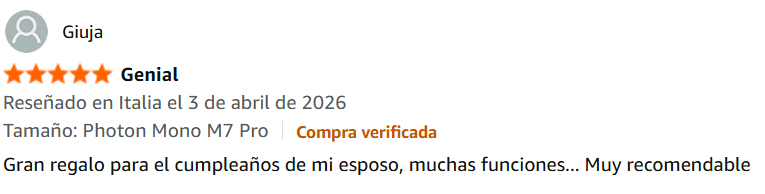 ANYCUBIC Photon Mono M7 Pro 14K comentario