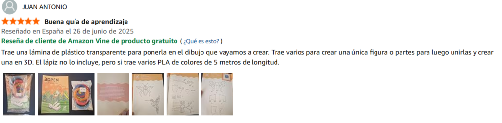 Plantillas con bonus de filamento – 3D PEN Copy Painting comentario