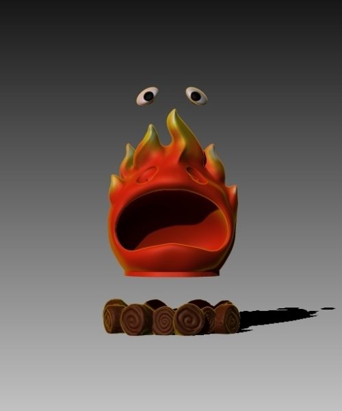 Calcifer bowl - Despiece