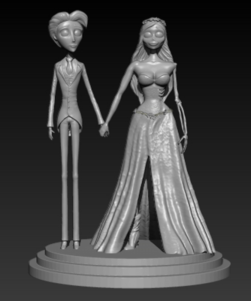 Emily y Victor - Modelo 3D