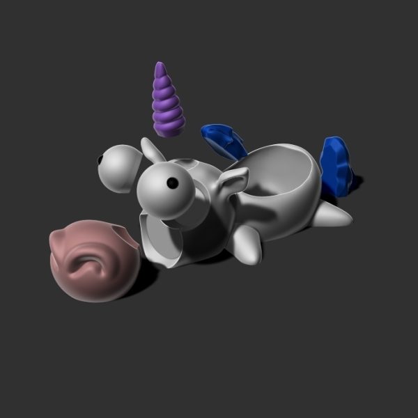 Maceta Unicornio - Despiece